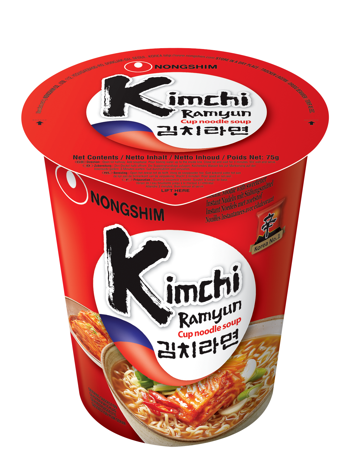 NONGSHIM CUP - Ramen instantanées SAVEUR KIMCHI