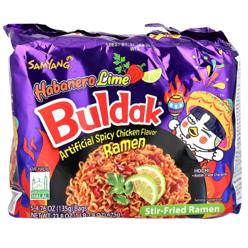 SAMYANG- Buldak Ramen SAVEUR POULET CITRON PIMENTE HALAL