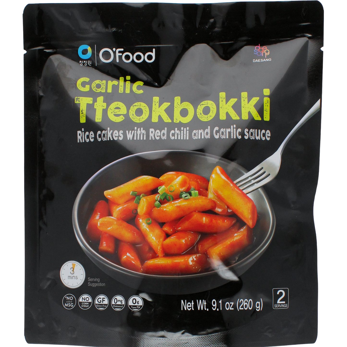 O'FOOD - Gâteaux de Riz Sauce Piment et Ail Tteokbokki