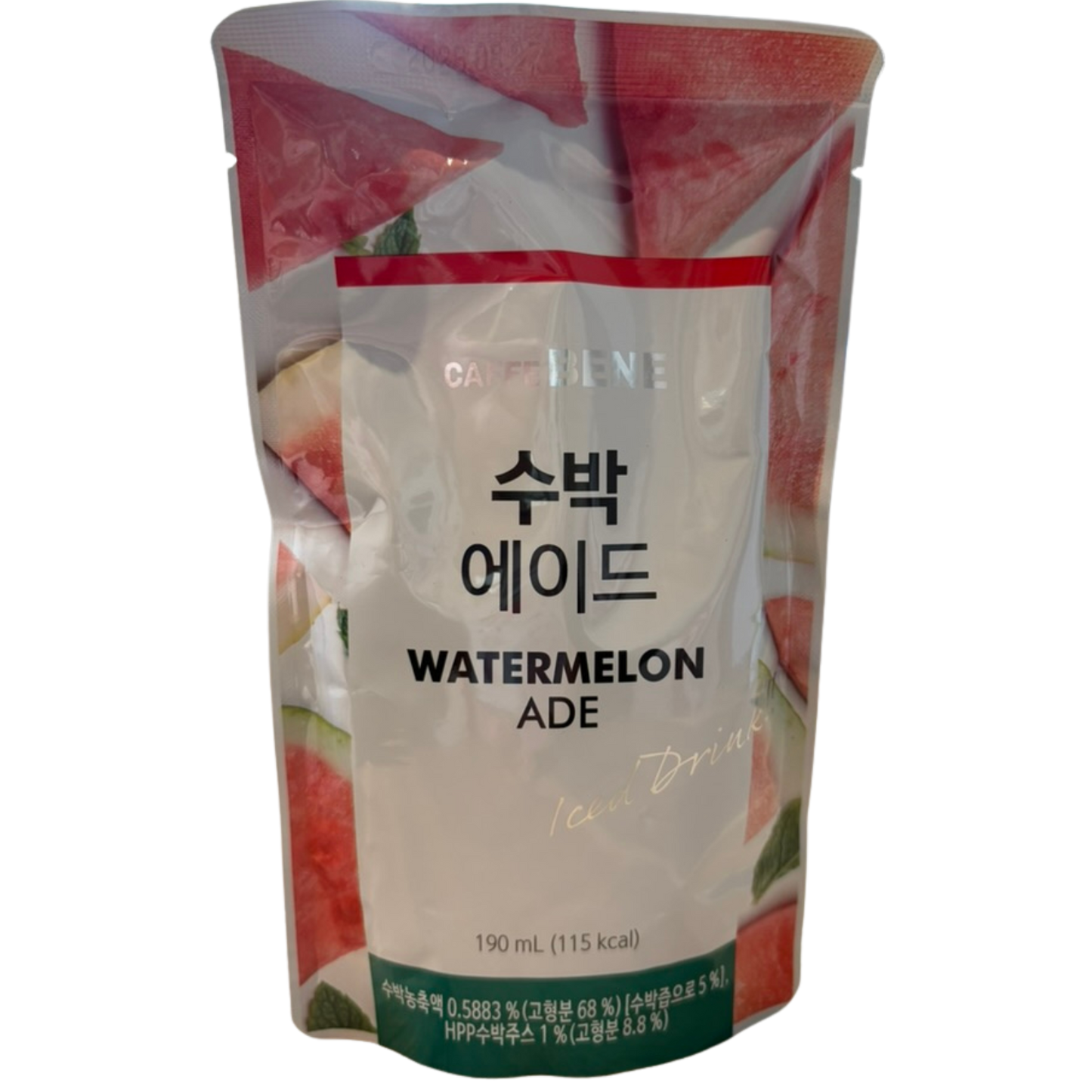 CAFFE BENE - Boisson Coréenne glacé à la Pastèque