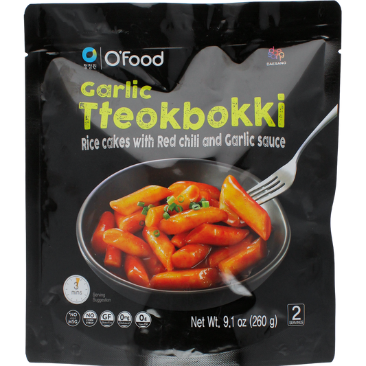 O'FOOD - Gâteaux de Riz Sauce Piment et Ail Tteokbokki